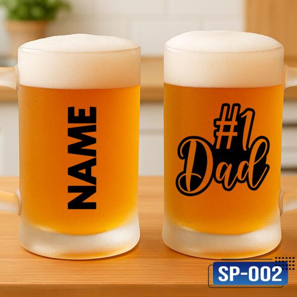 #1 DAD, Beer Mug for #1 DAD, Best Gift for Father's Day - SP-002 Thumbnail
