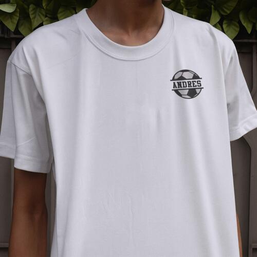 Embroidered Shirt with Minimalist Sports Design Thumbnail