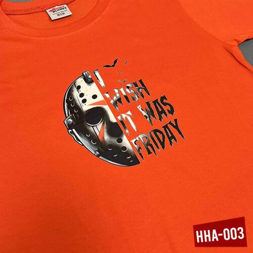 I Wish It Was Friday, Jason Voorhees, Halloween Shirt - HHA-003 Thumbnail