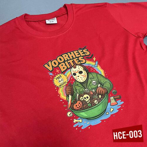 VOORHEES BITES, Halloween Cereal Design, Halloween Shirt - HCE-003 Thumbnail