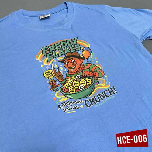 FREDDY FLAKES, A Nightmare You Can CRUNCH! Halloween Cereal Design, Halloween Shirt - HCE-006 Thumbnail