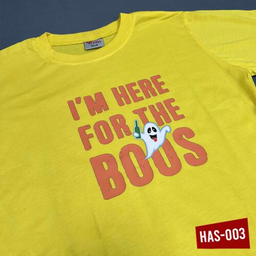 I'M HERE FOR THE BOOS, Halloween Shirt - HAS-003 Thumbnail