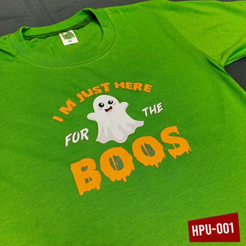 I'm Just Here for the BOOS, Halloween Pun Design, Halloween Shirt - HPU-001 Thumbnail
