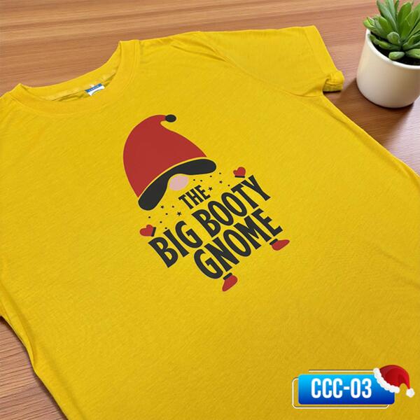 The BIG BOOTY GNOME, Christmas Gnome Adjective Design, Shirt for Christmas - CCC-03 Thumbnail
