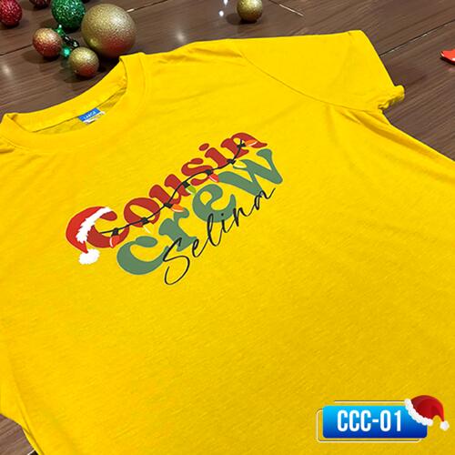 Cousin Crew with Personalized Name, Cousin Christmas Shirt - CCC-01 Thumbnail