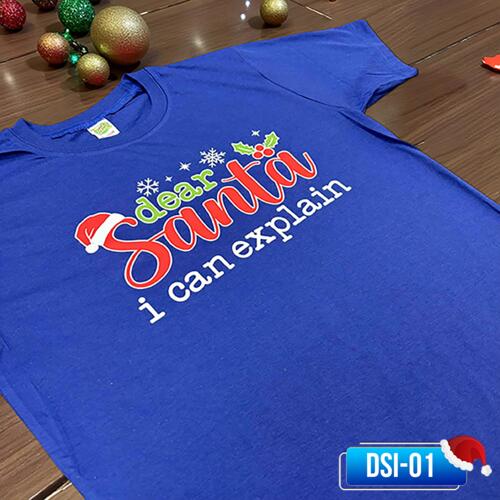 dear Santa I can explain, Dear Santa Christmas Shirt - DSI-01 Thumbnail