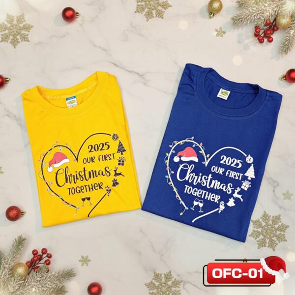 2025, Our First Christmas Together, Couple Shirt for Christmas - OCF-01 Thumbnail