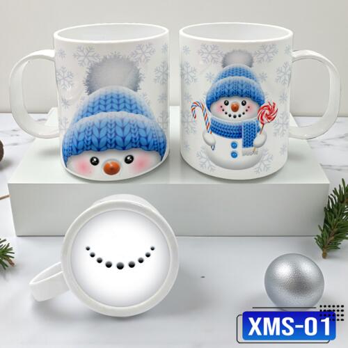Cute Snowman, Perfect Gift for Christmas, White Mug for Christmas - XMS-01 Thumbnail