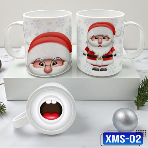 Cute Santa Claus, Perfect Gift for Christmas, White Mug for Christmas - XMS-02 Thumbnail