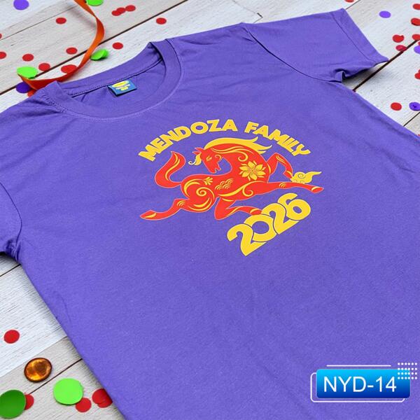 Year of the Horse, 2026 New Year, New Year Shirt with Personalized Family Name - NYD-14 Thumbnail