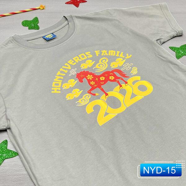 2026 Year of the Horse, New Year Shirt with Personalized Family Name - NYD-15 Thumbnail