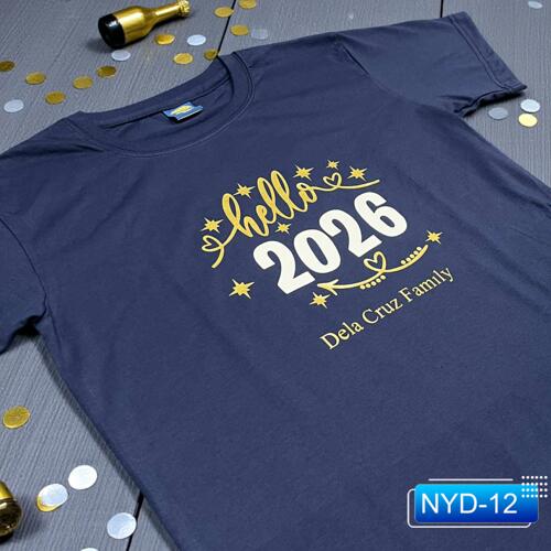 Hello 2026, New Year Shirt with Personalized Family Name - NYD-12 Thumbnail