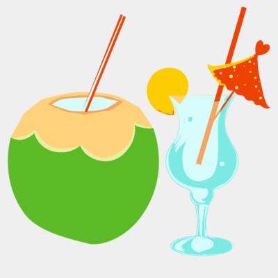 Summer Sticker - Coconut Juice - VSS1 Thumbnail