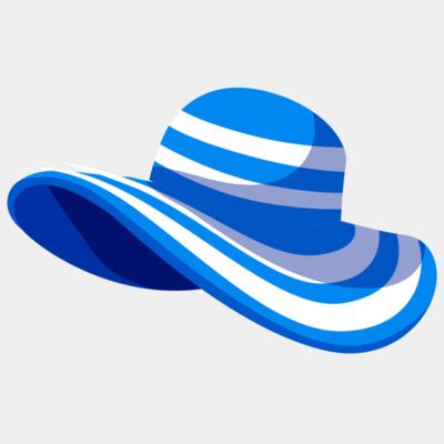 Summer Sticker - Sun Hats - VSS4 Thumbnail