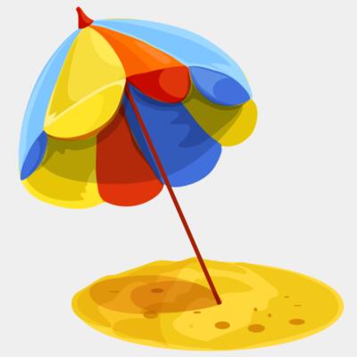 Summer Sticker - Beach Umbrella - VSS15 Thumbnail