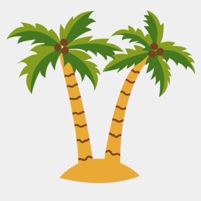 Summer Sticker - Coconut Tree - VSS27 Thumbnail