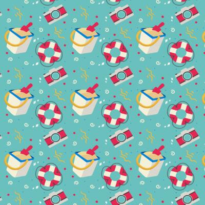 Summer Background Pattern - Life Savers - VSP14 Thumbnail