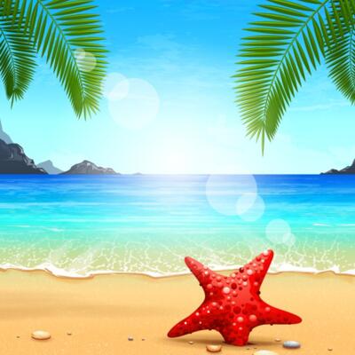 Summer Background Pattern - White Sand in a Beach 02 - VSP19 Thumbnail