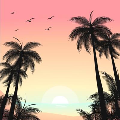 Summer Background Pattern - Tropical Island 01 - VSP24 Thumbnail