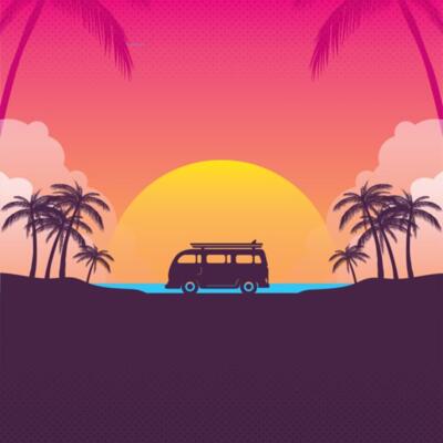 Summer Background Pattern - Travel Goals 02 - VSP25 Thumbnail