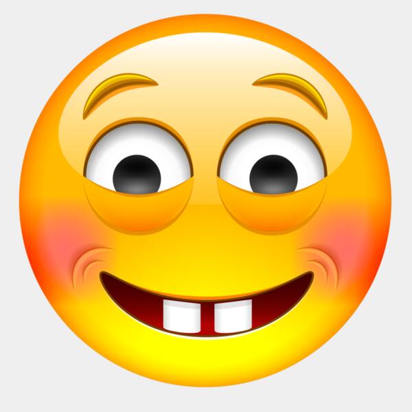 Emote, Smiling Face with Spongebob Teeth 3D Emoji, Popular Designs, Emoji - EMJ 117 Thumbnail