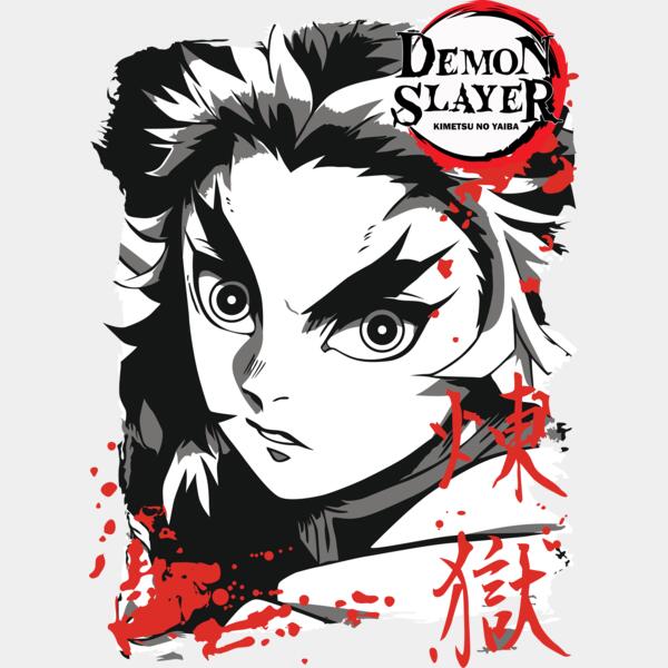 Demon Slayer, Rengoku Clipart, Demon Slayer - KNY 8 Thumbnail
