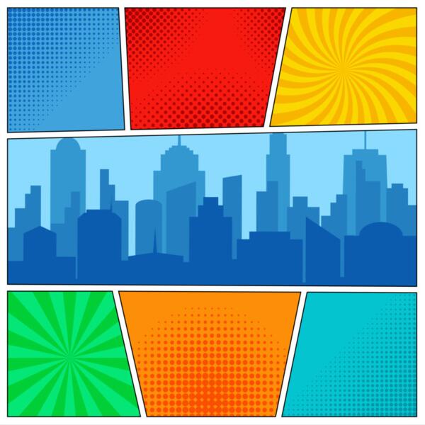 Bg  Comics Style 5  Background Designs with Frame  Kids Boy Background Background  KBB 4 Thumbnail