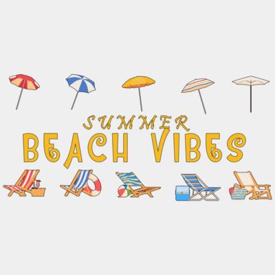 Summer Beach Vibes, Summer, Travel, Beach - D041-22 Thumbnail