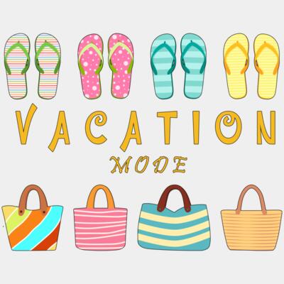 Vacation Mode, Summer, Travel, Beach - D041-26 Thumbnail