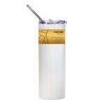 20oz Glitter Sparkling Stainless Steel Skinny Tumbler with Stainless Straw Thumbnail