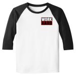 Raglan 3/4 Roundneck Shirt (White Body) Thumbnail