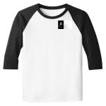 Raglan 3/4 Roundneck Shirt (White Body) Thumbnail