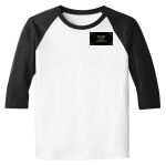 Raglan 3/4 Roundneck Shirt (White Body) Thumbnail