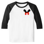 Raglan 3/4 Roundneck Shirt (White Body) Thumbnail