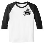 Raglan 3/4 Roundneck Shirt (White Body) Thumbnail