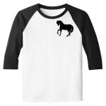 Raglan 3/4 Roundneck Shirt (White Body) Thumbnail