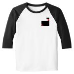 Raglan 3/4 Roundneck Shirt (White Body) Thumbnail