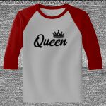 Raglan 3/4 Roundneck Shirt (Gray Body) Thumbnail