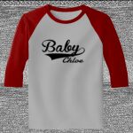 Raglan 3/4 Roundneck Shirt (Gray Body) Thumbnail