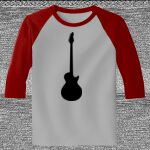 Raglan 3/4 Roundneck Shirt (Gray Body) Thumbnail