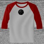 Raglan 3/4 Roundneck Shirt (Gray Body) Thumbnail