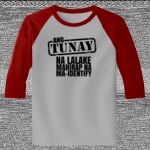 Raglan 3/4 Roundneck Shirt (Gray Body) Thumbnail