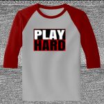 Raglan 3/4 Roundneck Shirt (Gray Body) Thumbnail