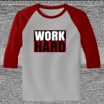 Raglan 3/4 Roundneck Shirt (Gray Body) Thumbnail