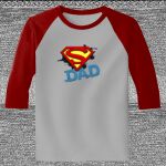 Raglan 3/4 Roundneck Shirt (Gray Body) Thumbnail