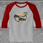 Raglan 3/4 Roundneck Shirt (Gray Body) Thumbnail