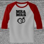 Raglan 3/4 Roundneck Shirt (Gray Body) Thumbnail