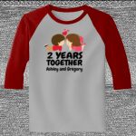 Raglan 3/4 Roundneck Shirt (Gray Body) Thumbnail