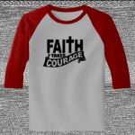 Raglan 3/4 Roundneck Shirt (Gray Body) Thumbnail