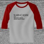 Raglan 3/4 Roundneck Shirt (Gray Body) Thumbnail